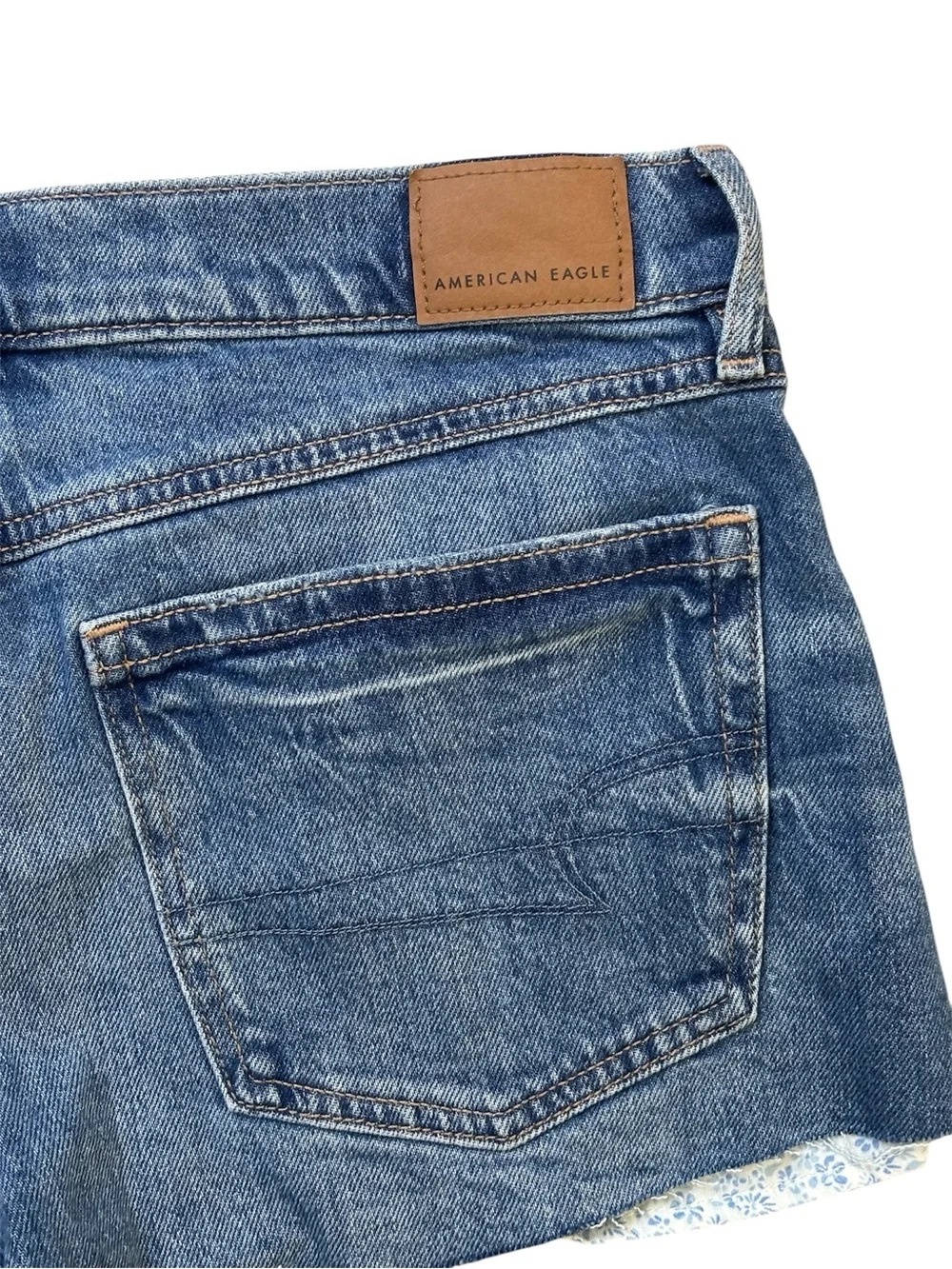 American Eagle Outfitters Women's Super Low Rise Stretch Cutoff Shorts